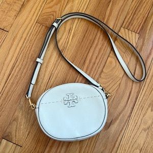 Tory Burch Ivory McGraw Round Cross-Body Bag